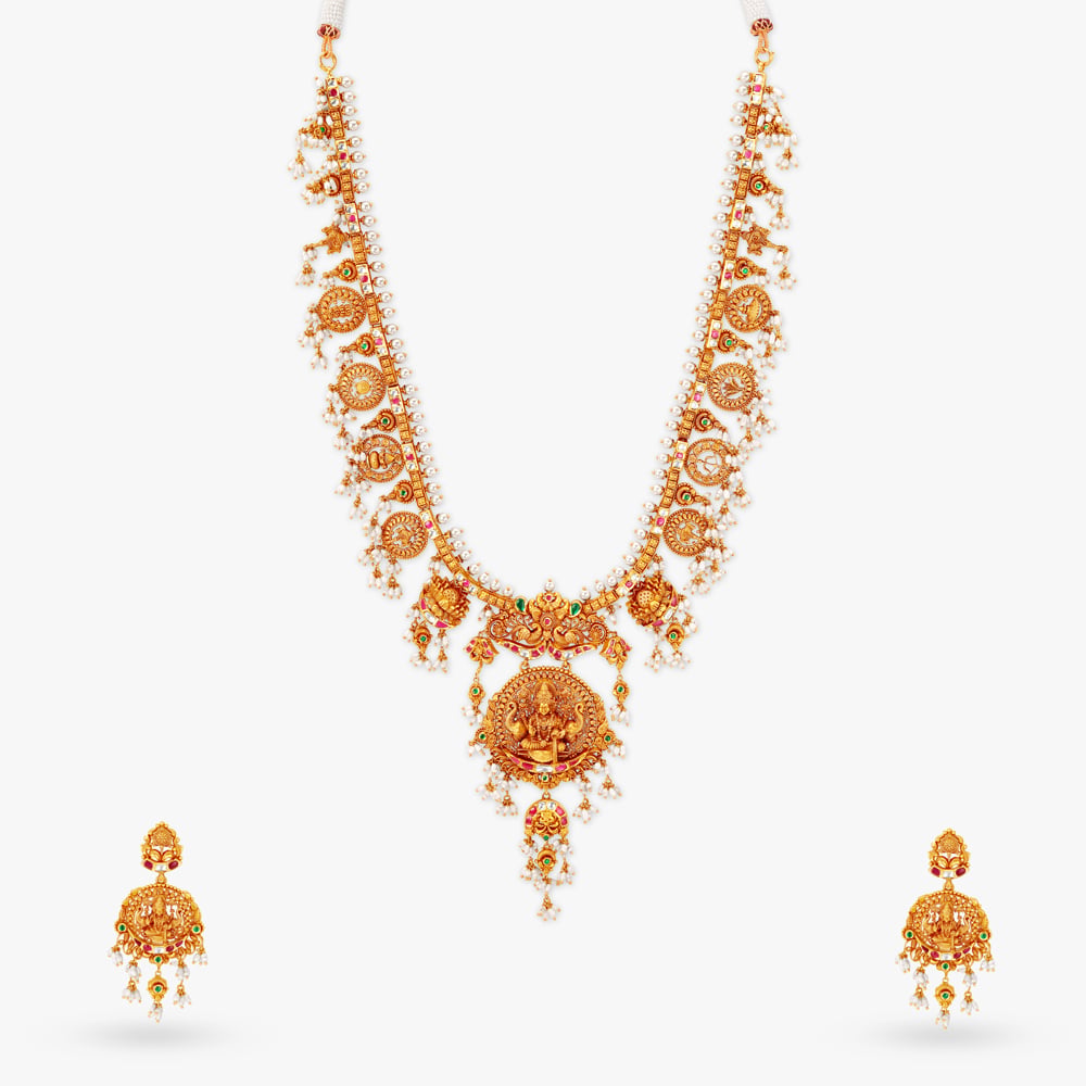 Embellished Gold Guttapusalu Haram,,hi-res image number null