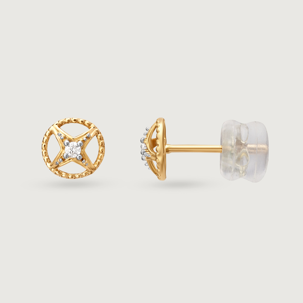 Timeless Starscape 14KT Diamond Stud Earrings,,hi-res image number null