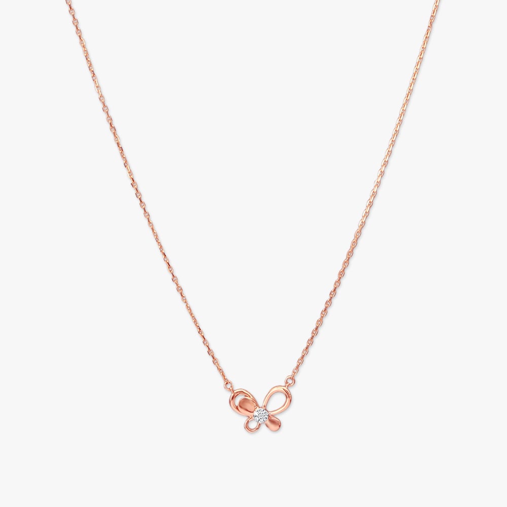 

Butterfly Kisses Diamond Pendant with Chain