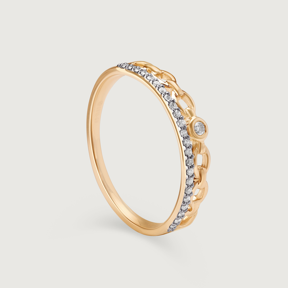 Crown Jewel 14KT Gold & Diamond Ring,,hi-res image number null
