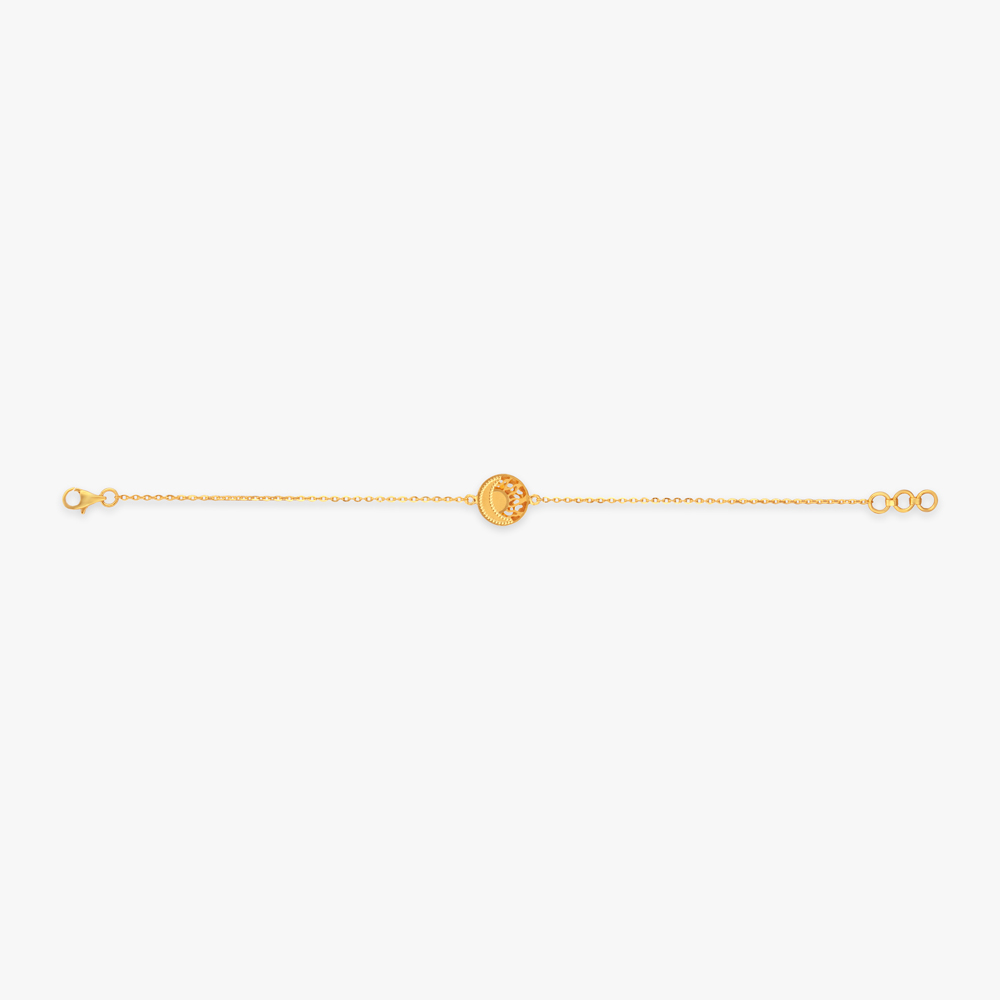 Celestial Disc Gold Bracelet,,hi-res image number null