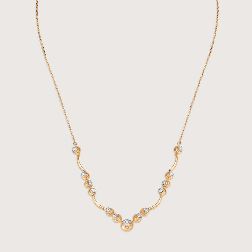 Crescent Charisma 14KT Diamond Necklace,,hi-res image number null
