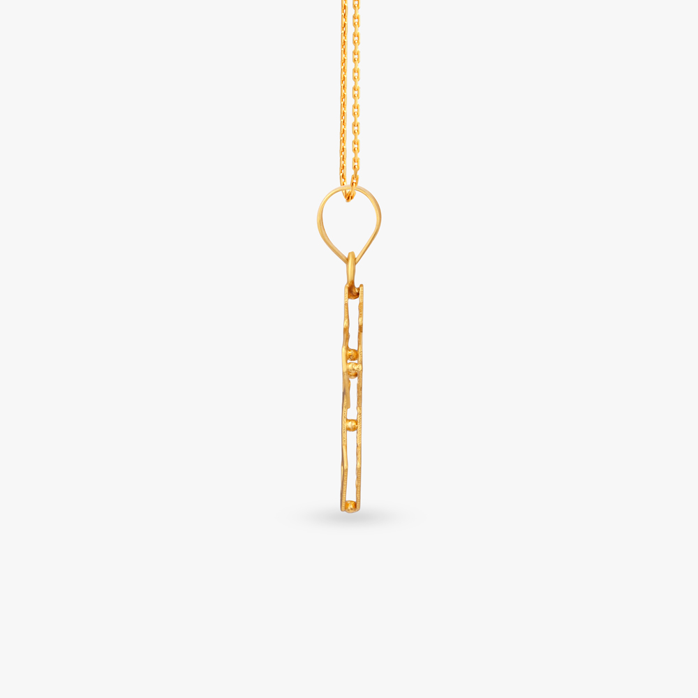 Sacred Cross Gold Pendant,,hi-res image number null