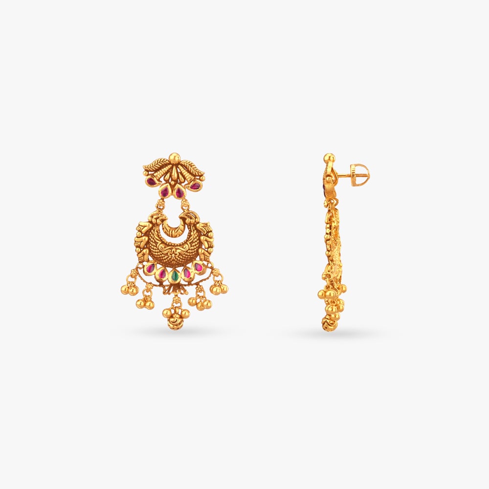 Regal Harmony Gold Drop Earrings,,hi-res image number null