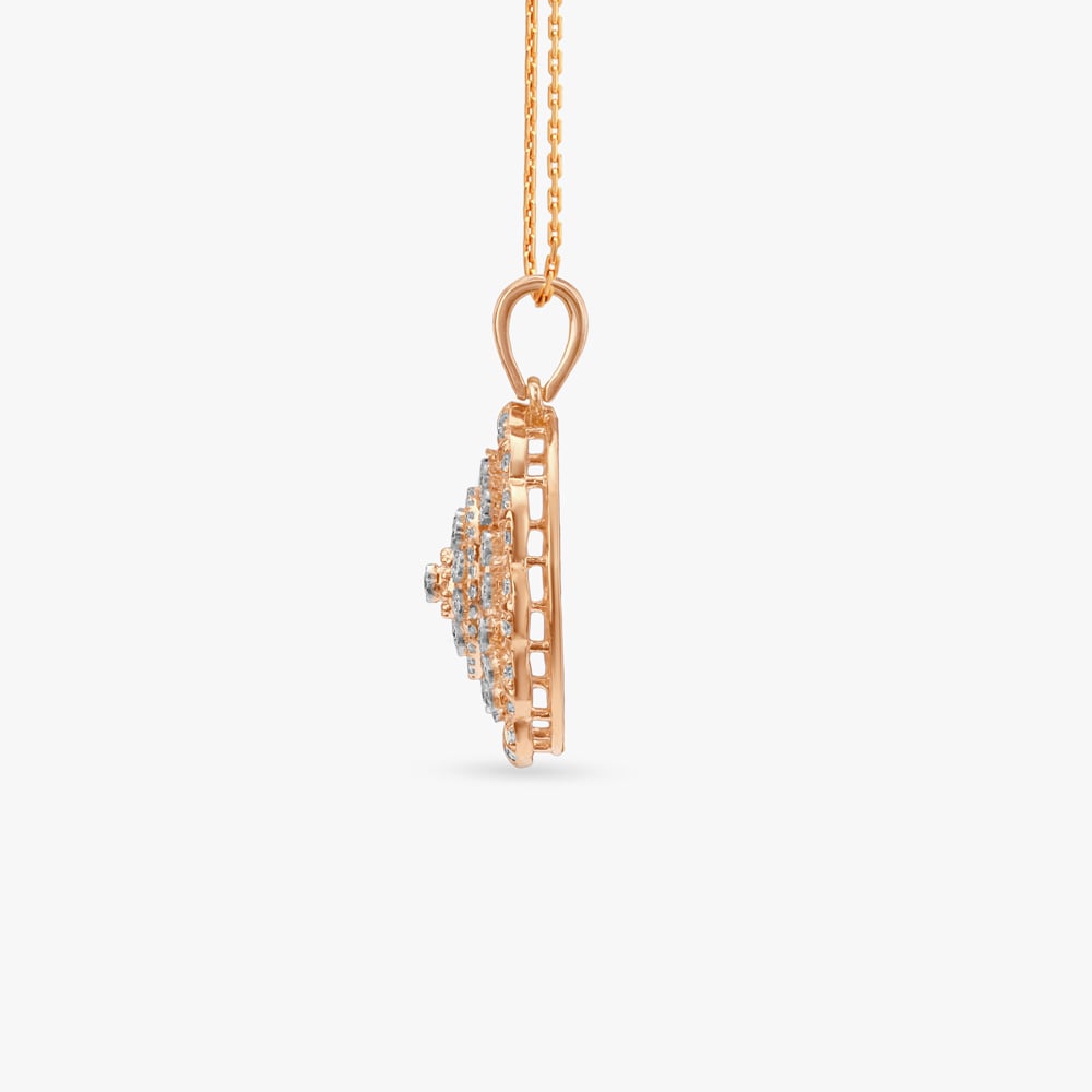 Floral Orbit Diamond Pendant,,hi-res image number null