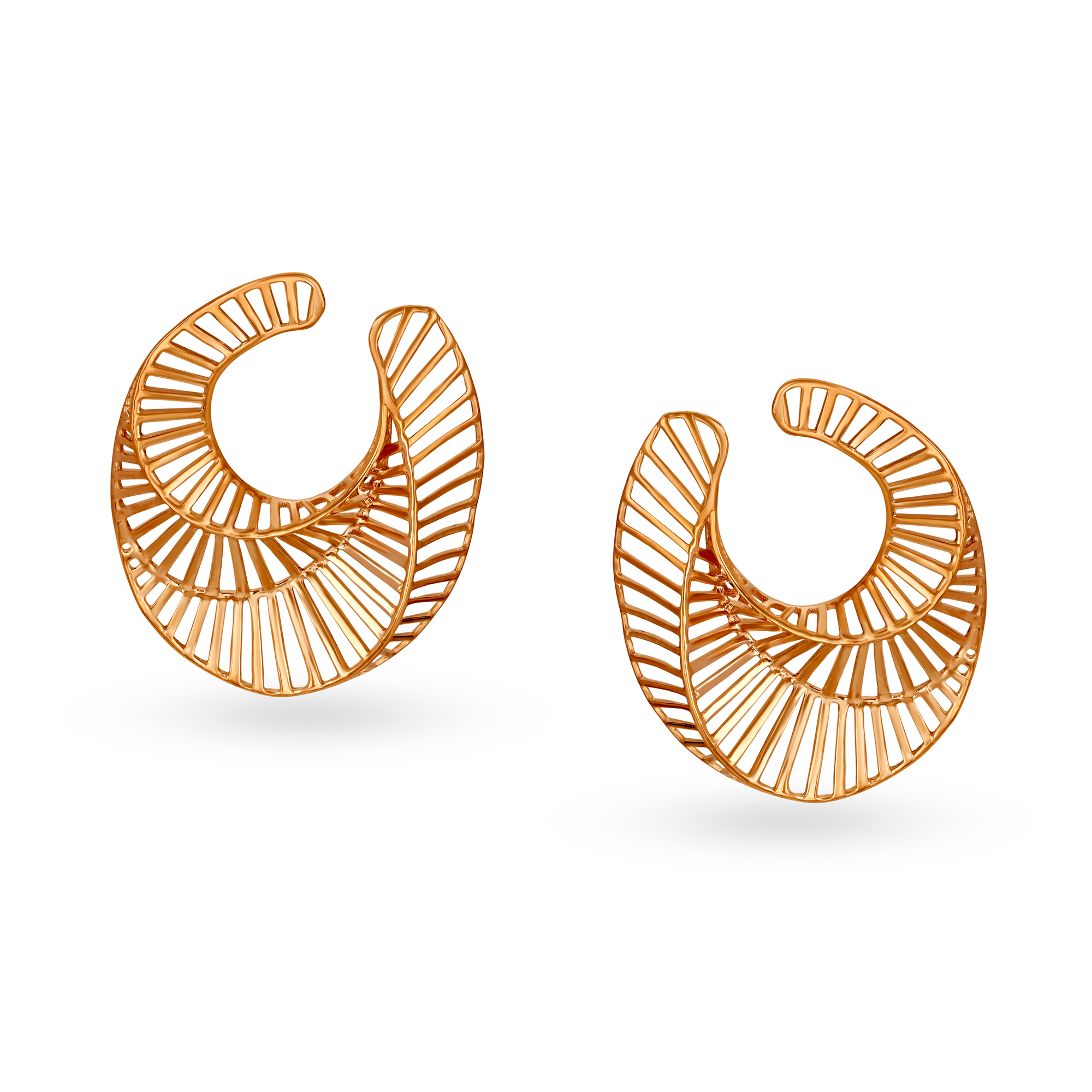 BuySend Estele  Charming Rose Gold Enamel Earrings Combo Online FNP