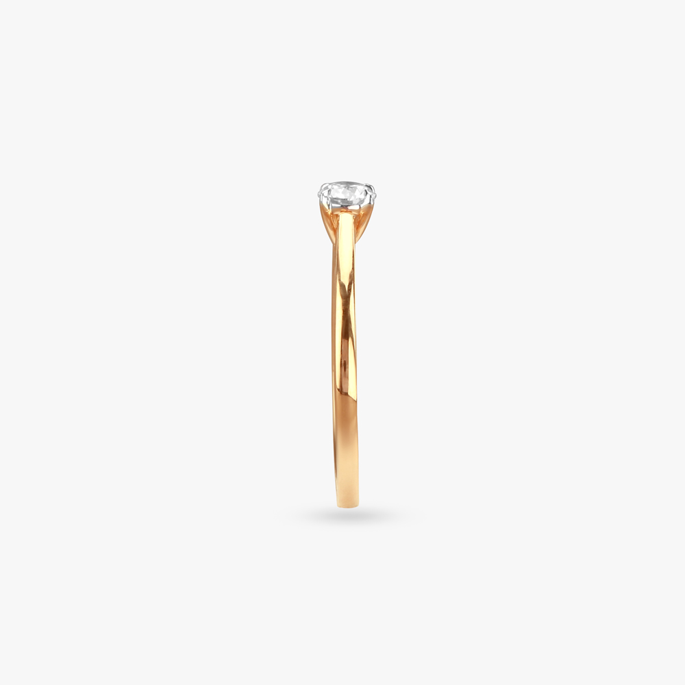 Forever Gleam Diamond Solitaire Finger Ring