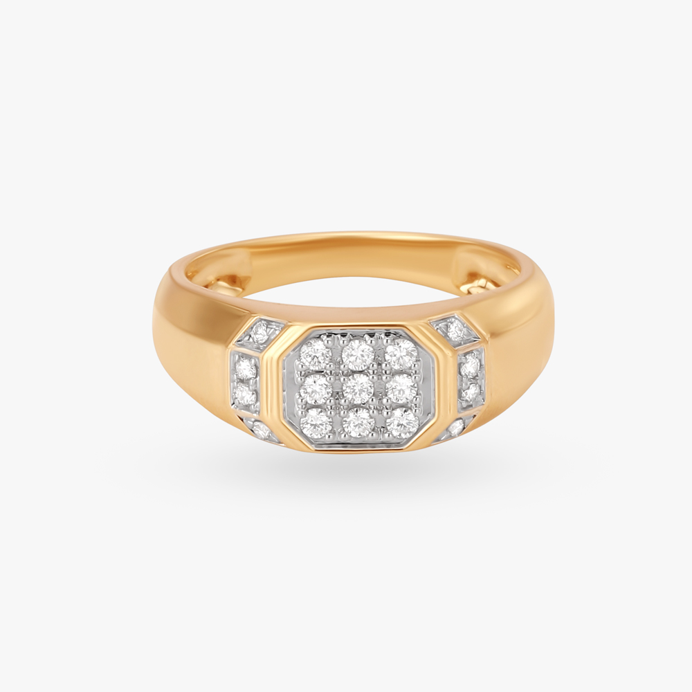 Bold Diamond Finger Ring for Men,,hi-res image number null