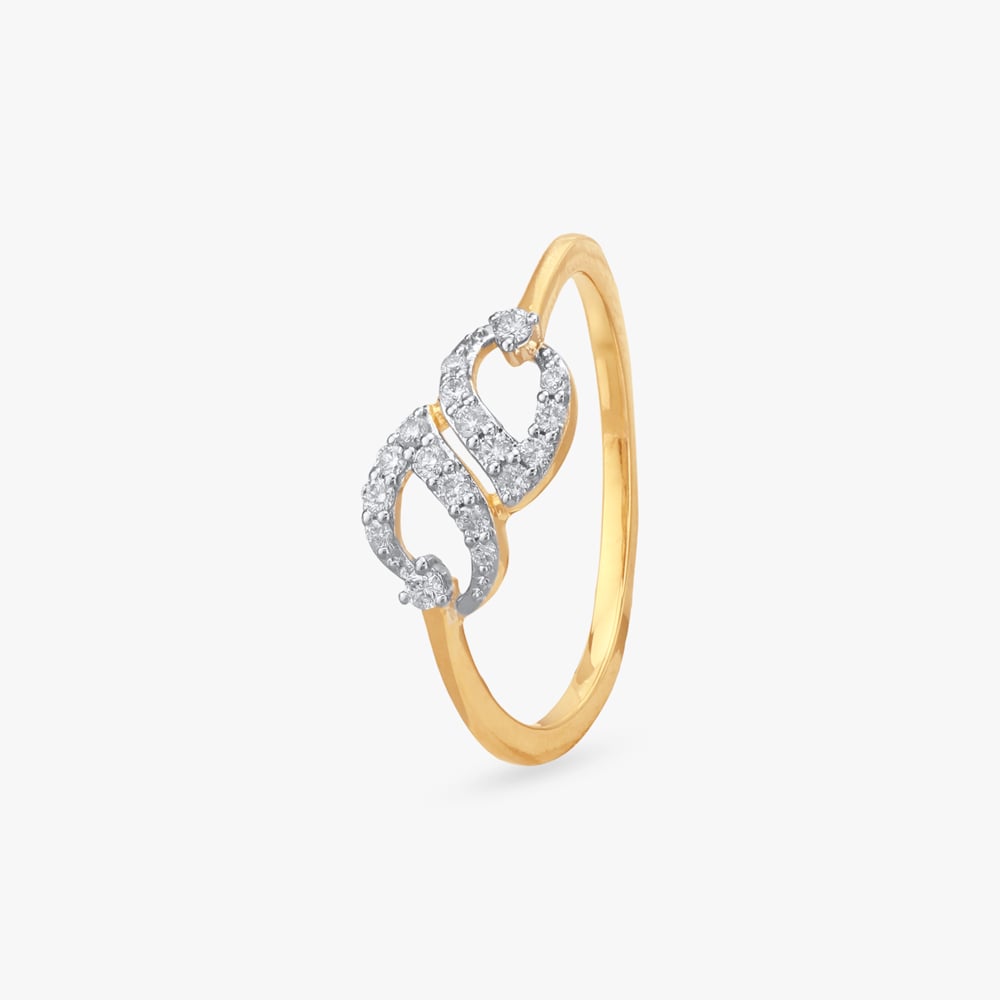 Trendy Loop Diamond Finger Ring,,hi-res image number null