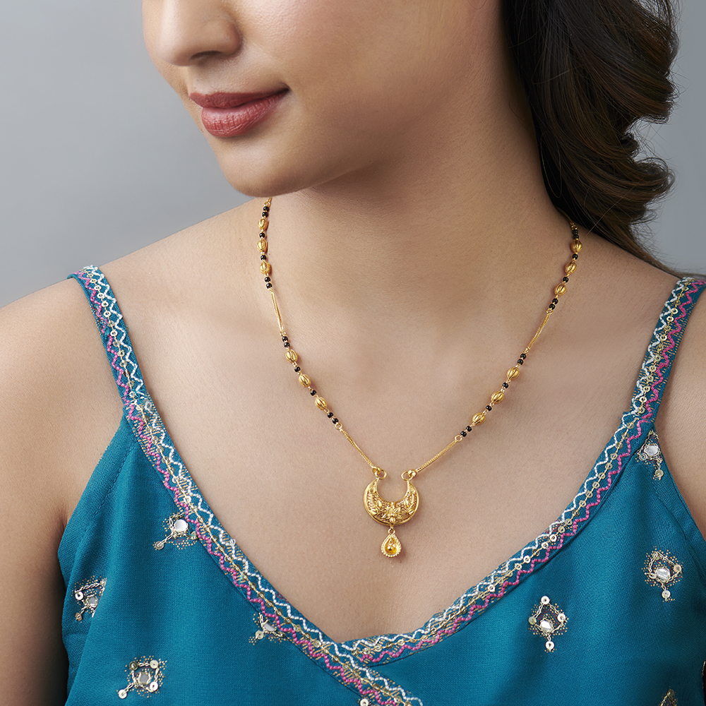 Brilliant Crescent Mangalsutra,,hi-res image number null