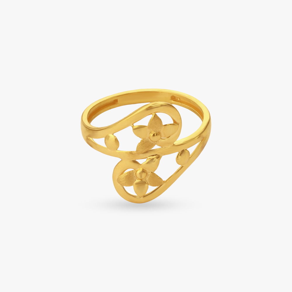 Bloom Curve Gold Ring,,hi-res image number null