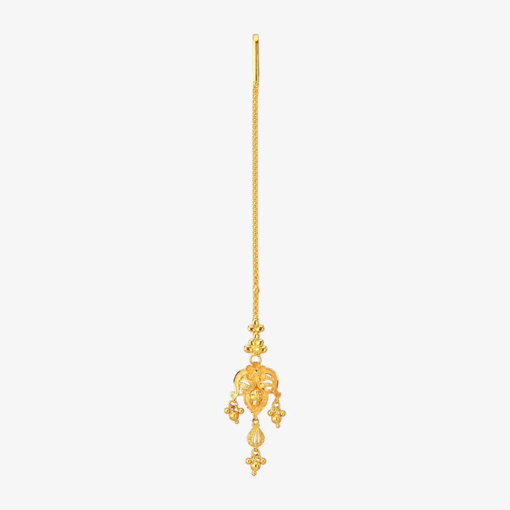 Regal Grace Gold Maang Tikka,,hi-res image number null