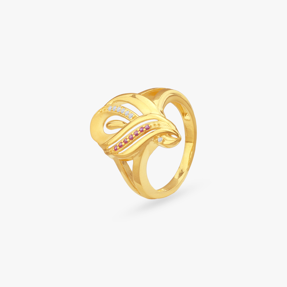 

Twisted Bloom Gold Ring