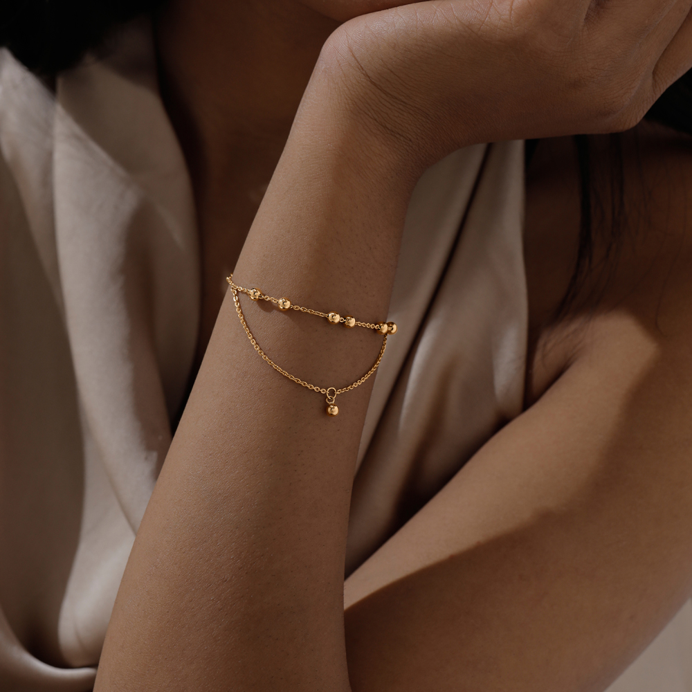 Delicate Rhythm Gold Bracelet,,hi-res image number null