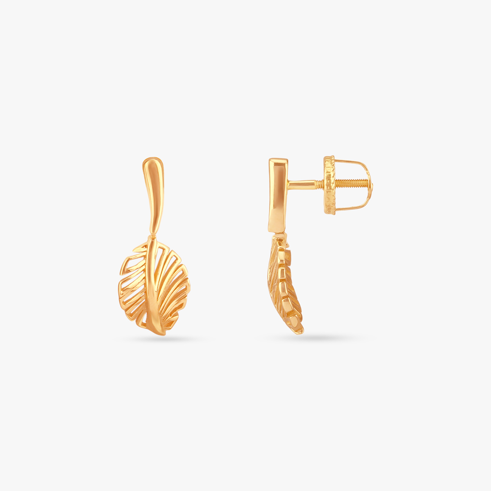 Whispering Leaves Gold Necklace Set,,hi-res image number null
