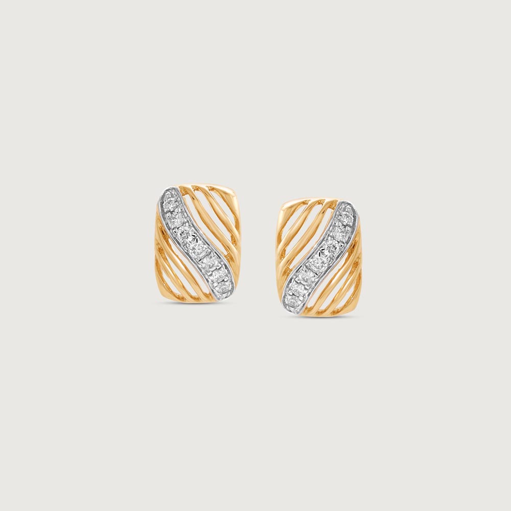 Shimmer Frame Diamond Stud Earrings,,hi-res image number null