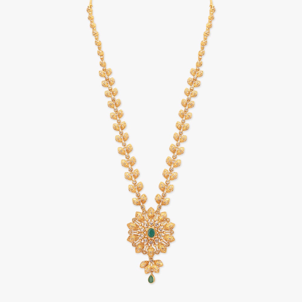 Chiselled Crest Gold Necklace Set,,hi-res image number null