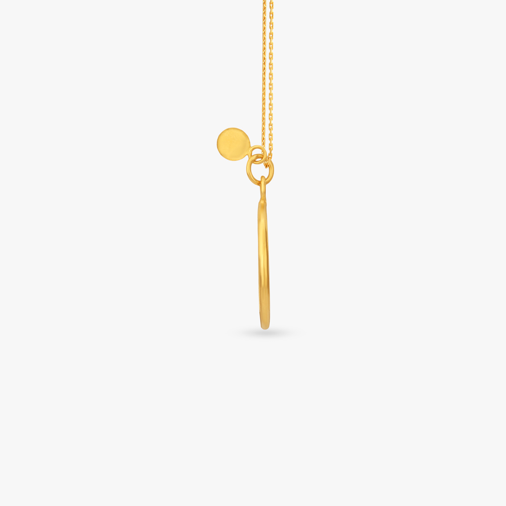 Virgo Orbit Gold Pendant,,hi-res image number null
