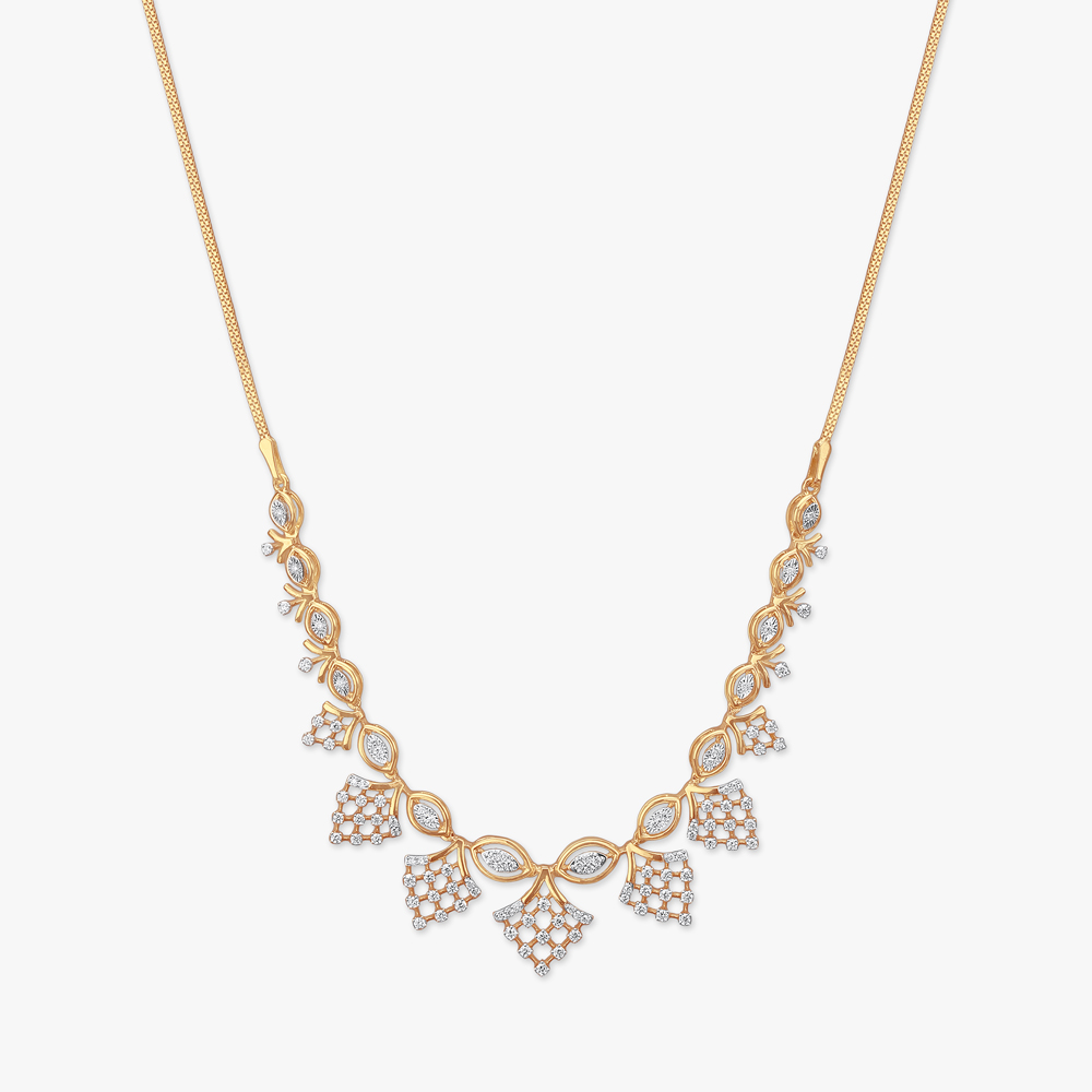 Chandelier Charm Diamond Necklace Set,,hi-res image number null