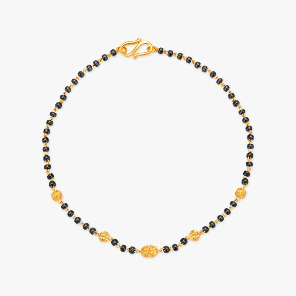 Traditional Gold Mangalsutra Bracelet,,hi-res image number null
