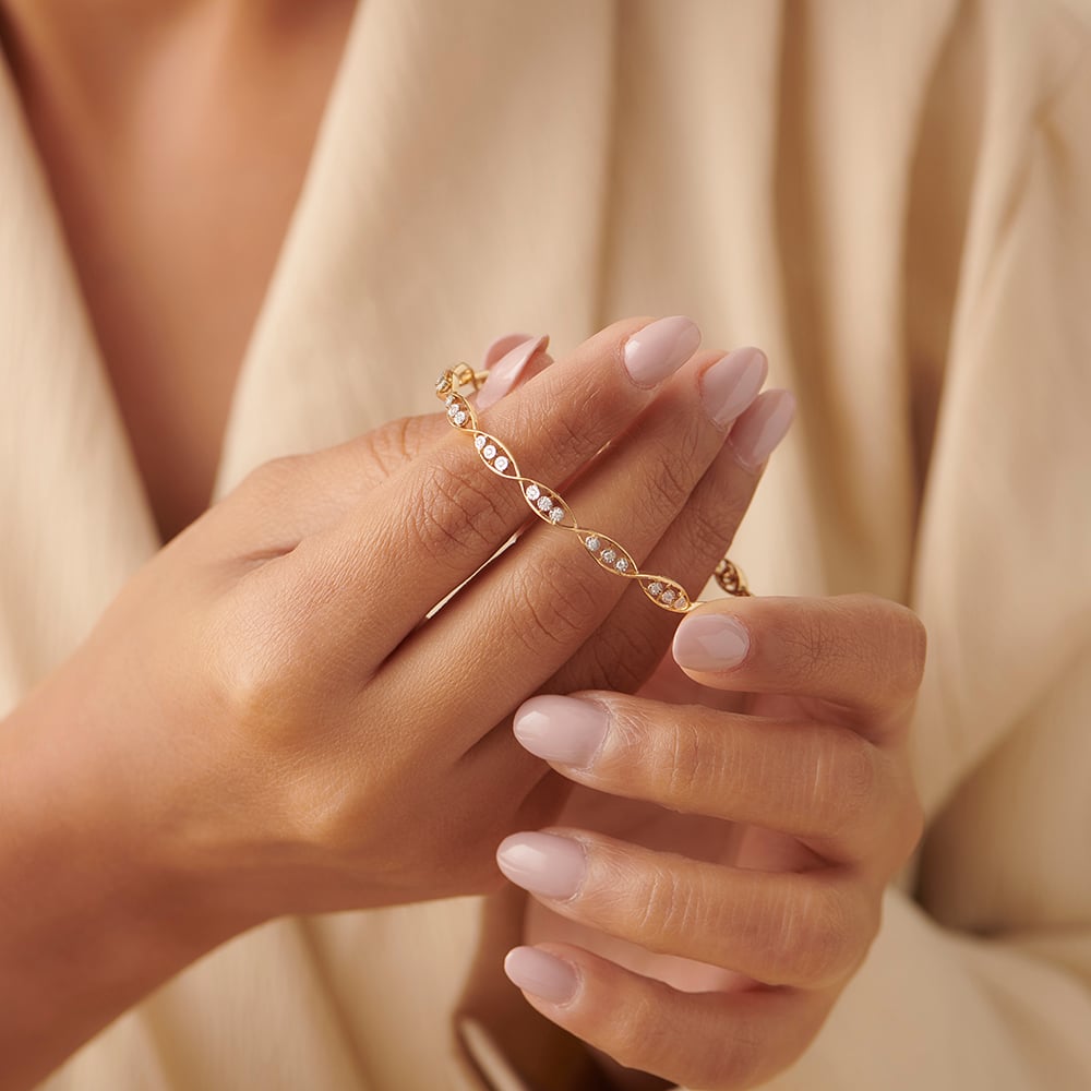 Fashionable Diamond Bangle,,hi-res image number null