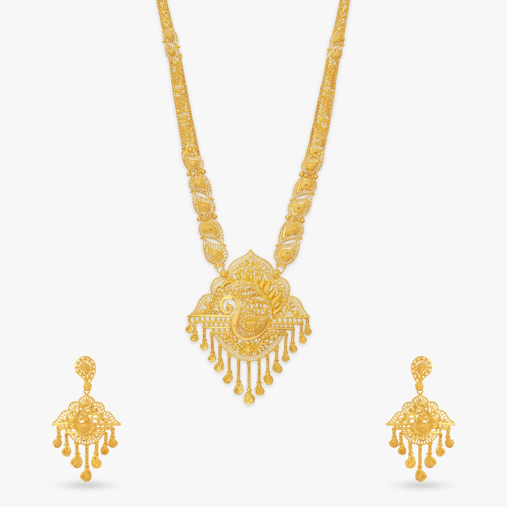 Mayura Arch Gold Necklace Set,,hi-res image number null