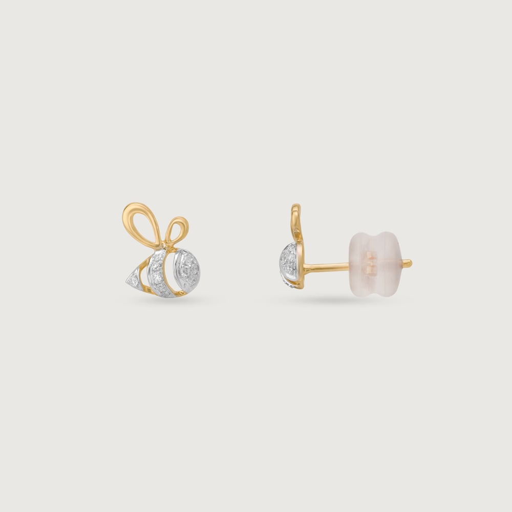 Playful Buzz Diamond Stud Earrings,,hi-res image number null