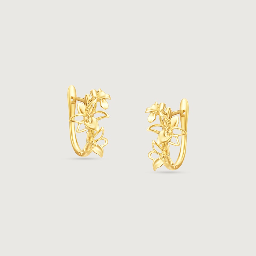 Flutter Bloom Gold bracelet Earrings,,hi-res image number null