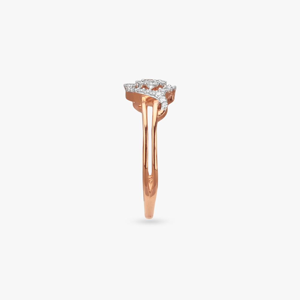 Radiant Twist Diamond Finger Ring,,hi-res image number null