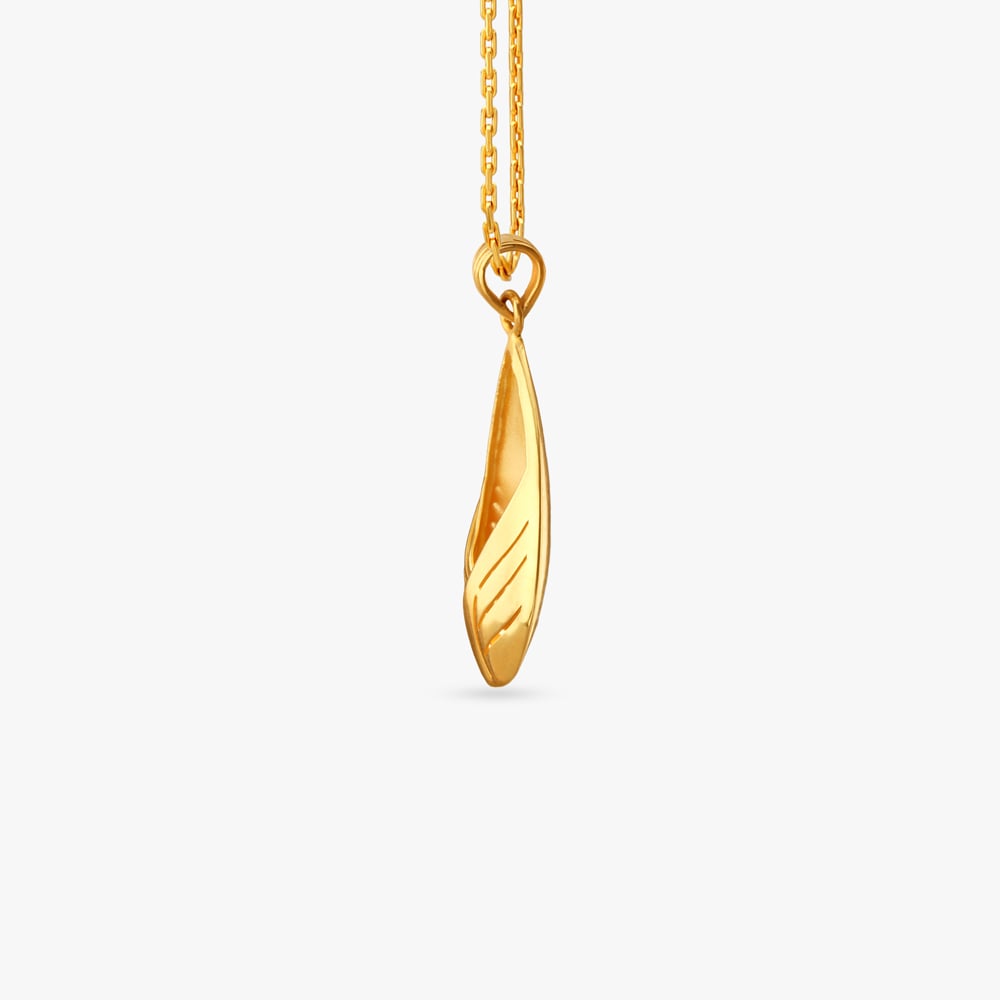 Teardrop Elegance Gold Pendant and Earrings Set,,hi-res image number null