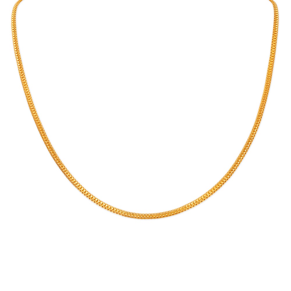 

Subtle Double Box Gold Chain for Men