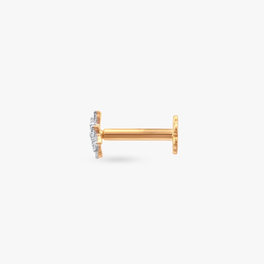 Clustered Marquise Diamond Nose Pin,,hi-res image number null