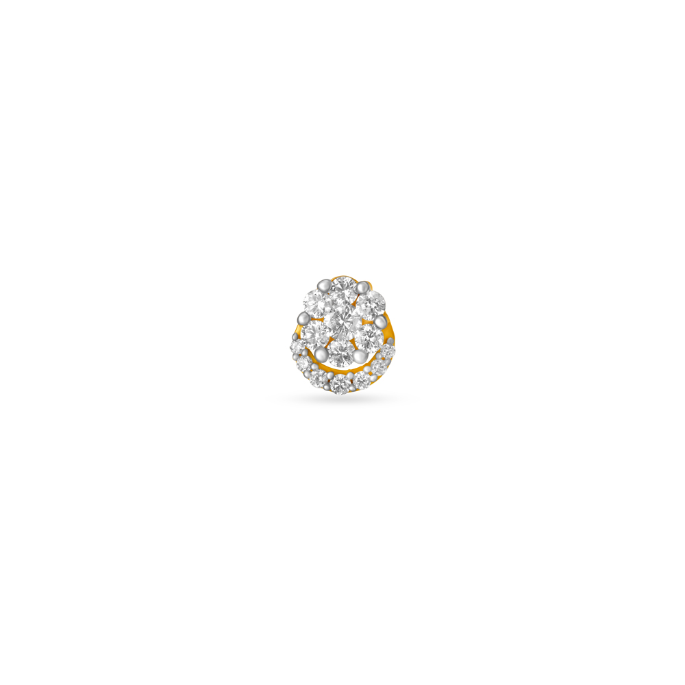 Tanishq Delma 18k Gold Diamond Nose Ring For Women | idusem.idu.edu.tr