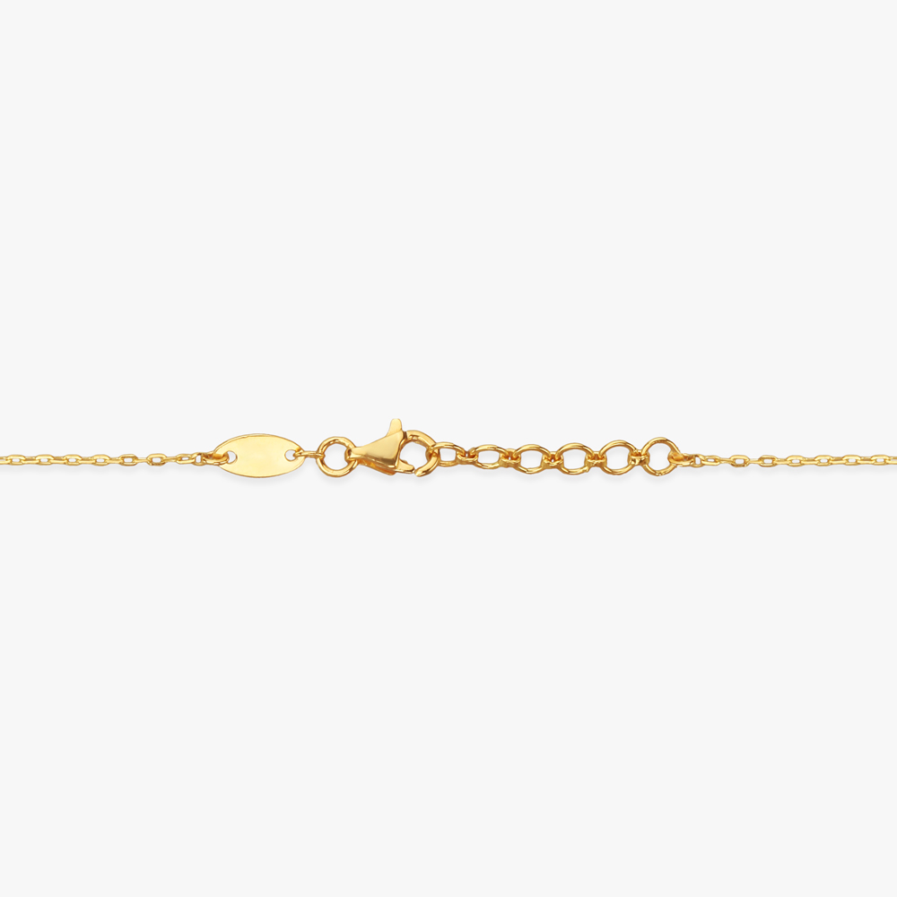 Angular Drift Gold Pendant with Chain,,hi-res image number null