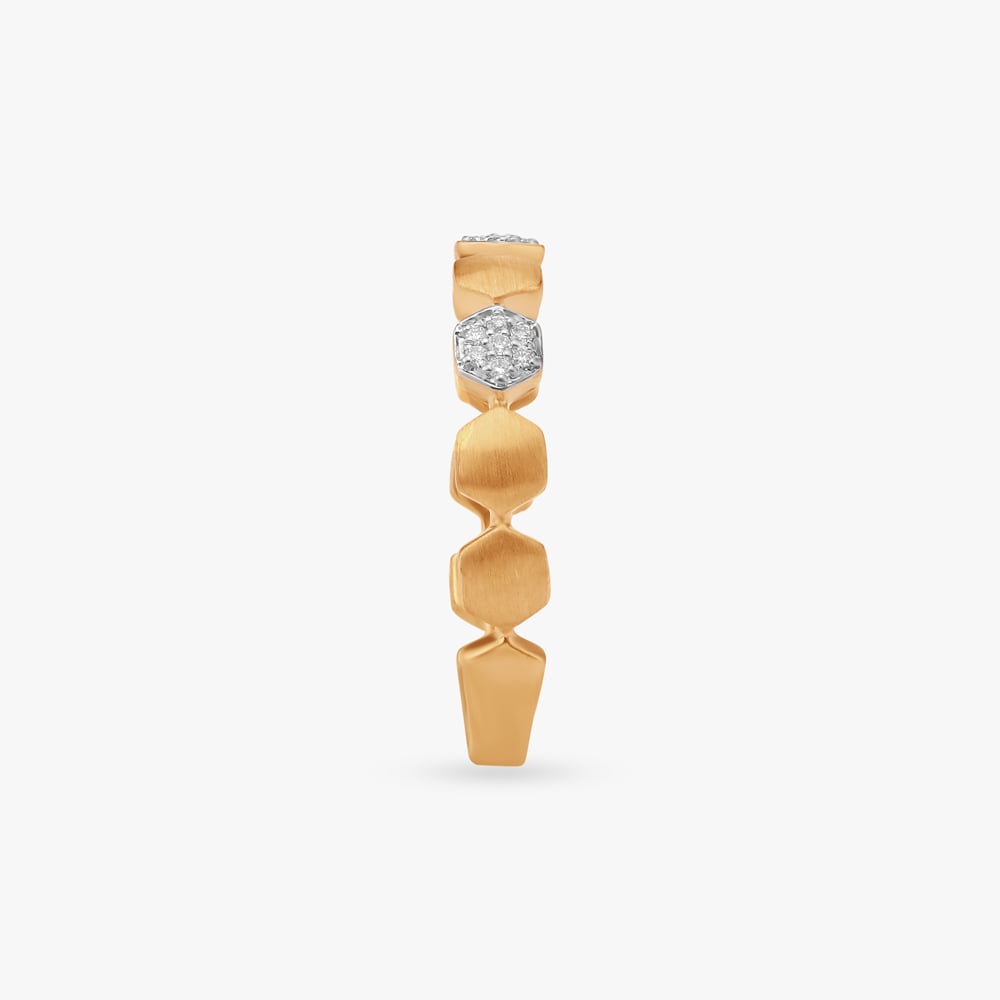 Bold Geometric Diamond Ring,,hi-res image number null