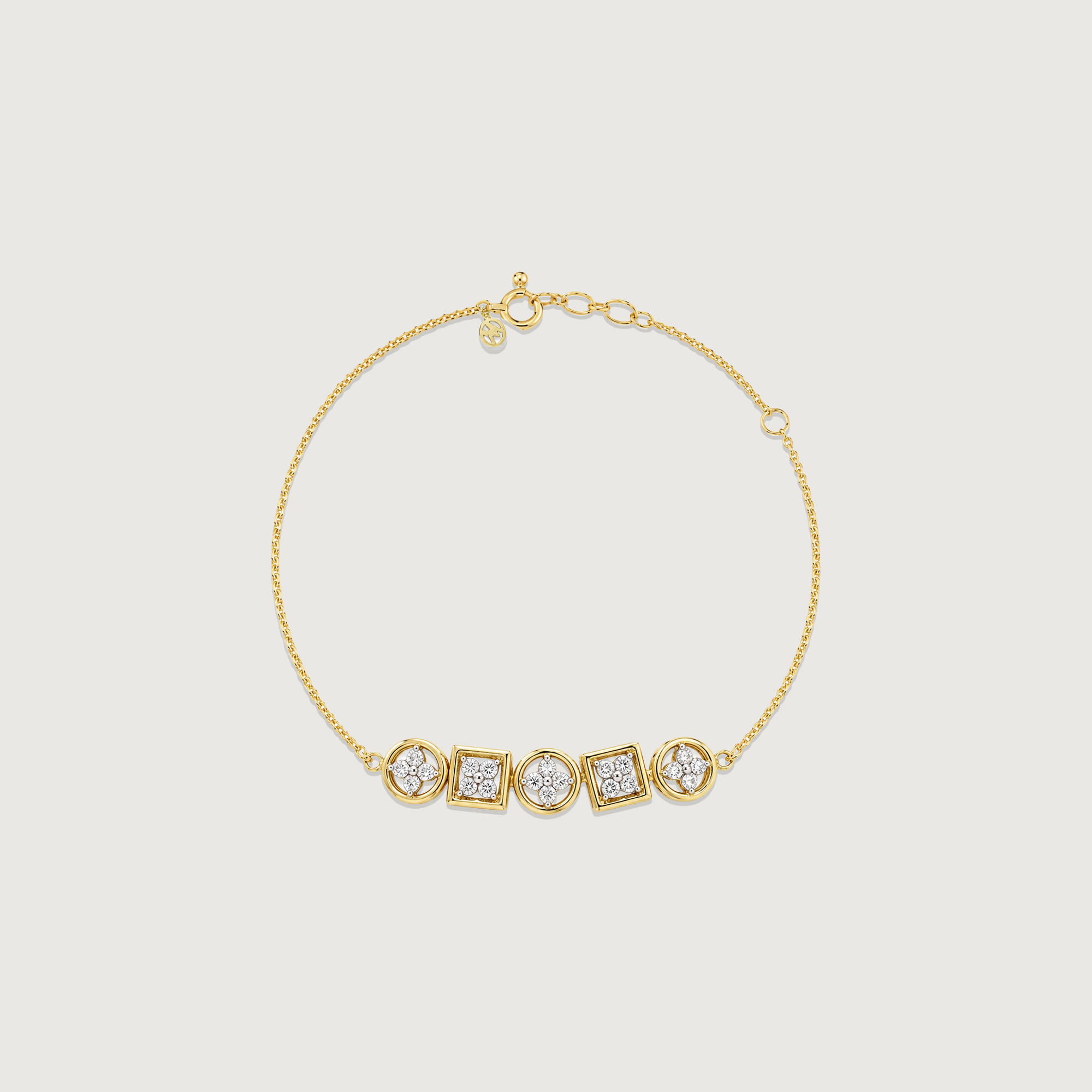 Geometric Rhythm Diamond Bracelet,,hi-res image number null