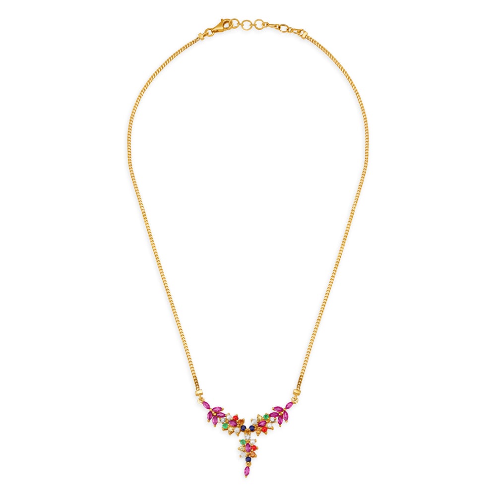 Otherworldly Navaratna Necklace,,hi-res image number null