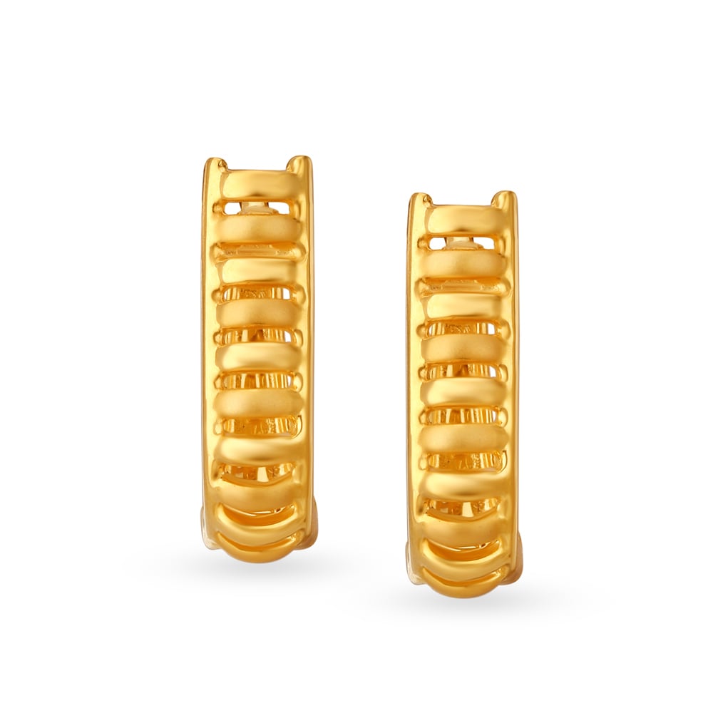 

Fancy Gold Hoop Earrings