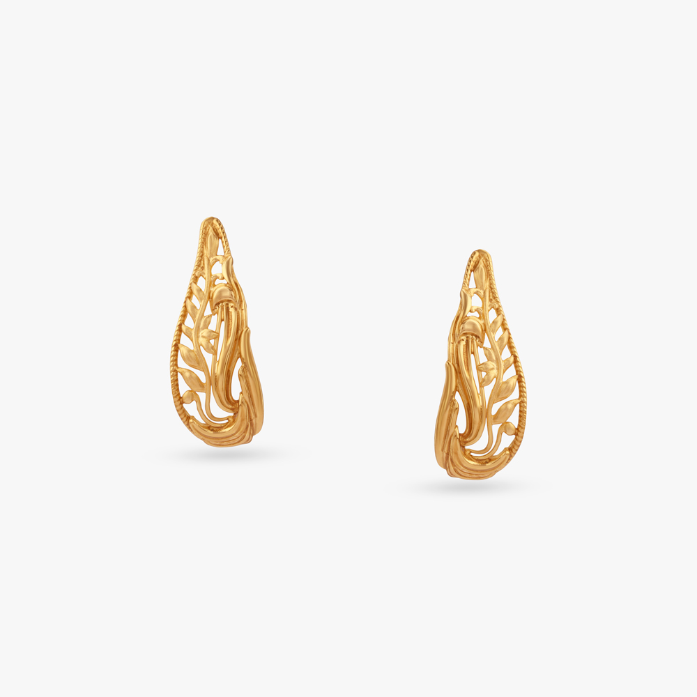 Eternal Swirl Gold Hoop Earrings,,hi-res image number null