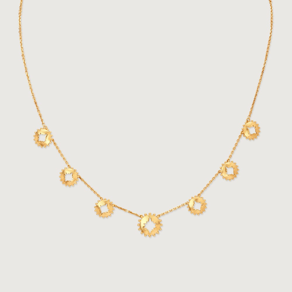 Delicate Radiant Gold Necklace,,hi-res image number null