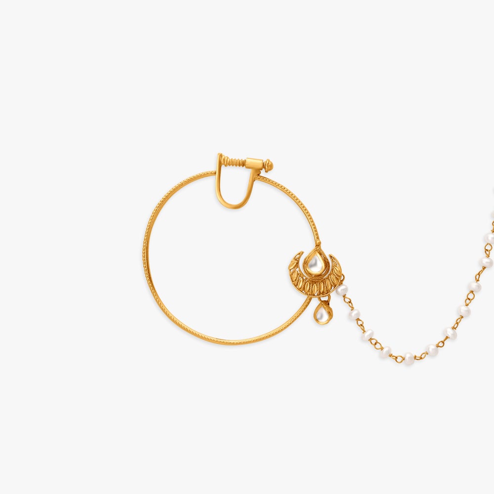 Classy traditional Nose Pin,,hi-res image number null