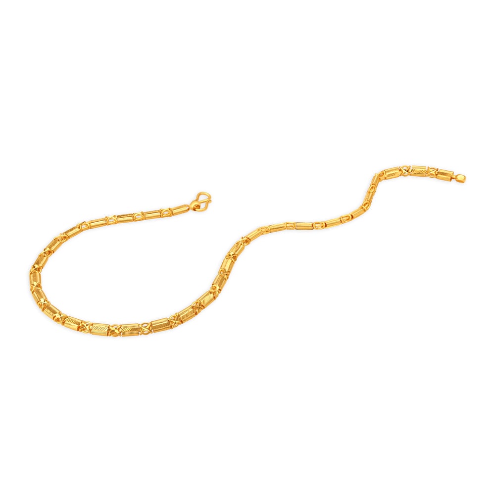 Textured Gold Chain for Men,,hi-res image number null