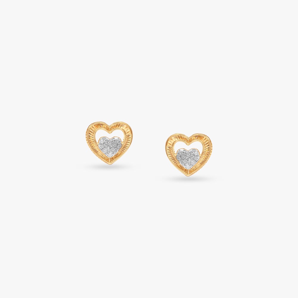 

Aurora Heart Diamond Stud Earrings