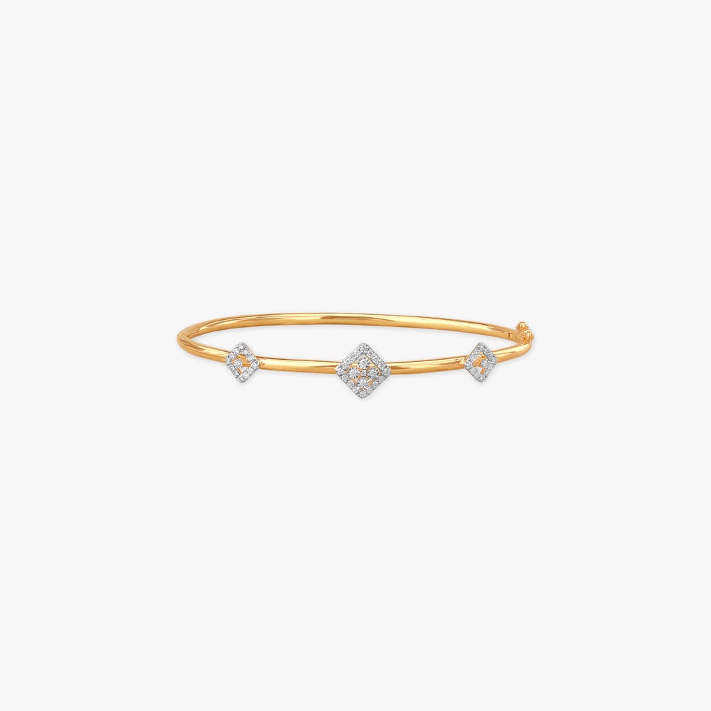 

Trio Charm Diamond Bangle