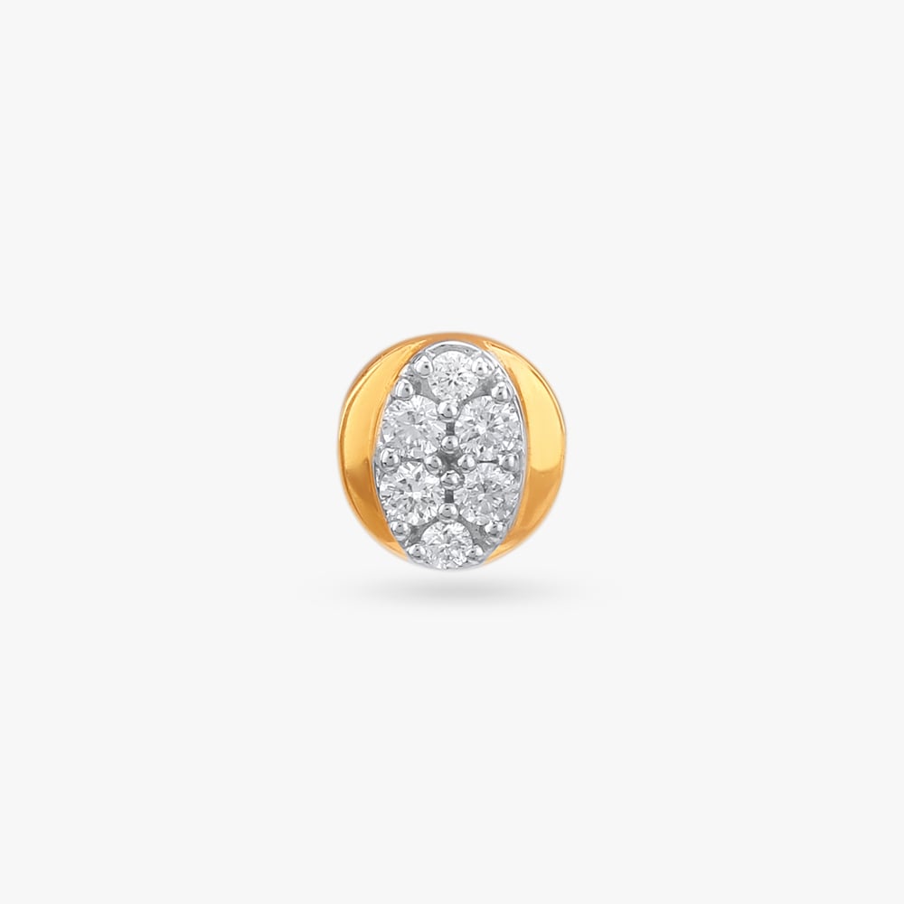 Round Radiance Diamond Nose Pin,,hi-res image number null