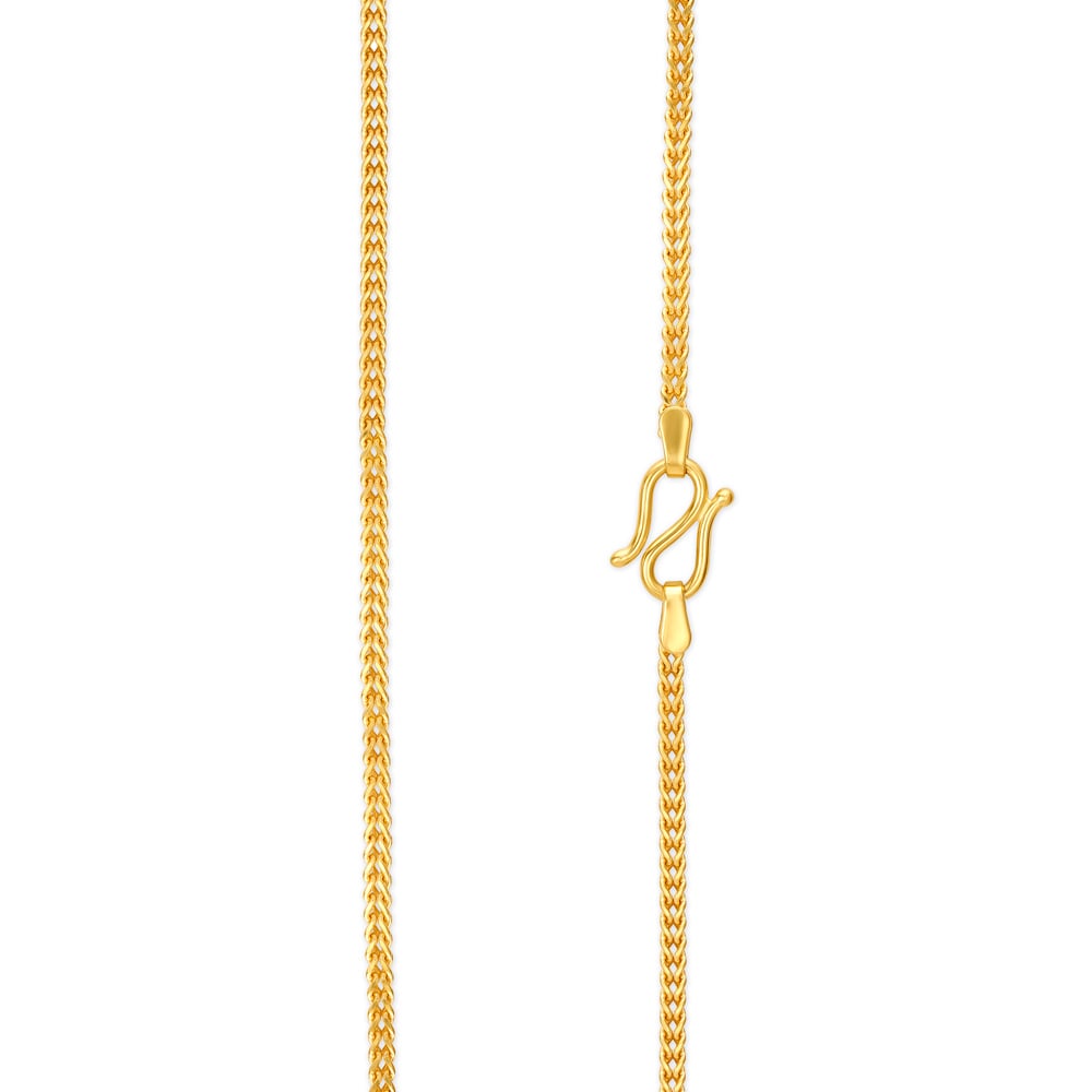 Sleek Twisted Links Gold Chain,,hi-res image number null
