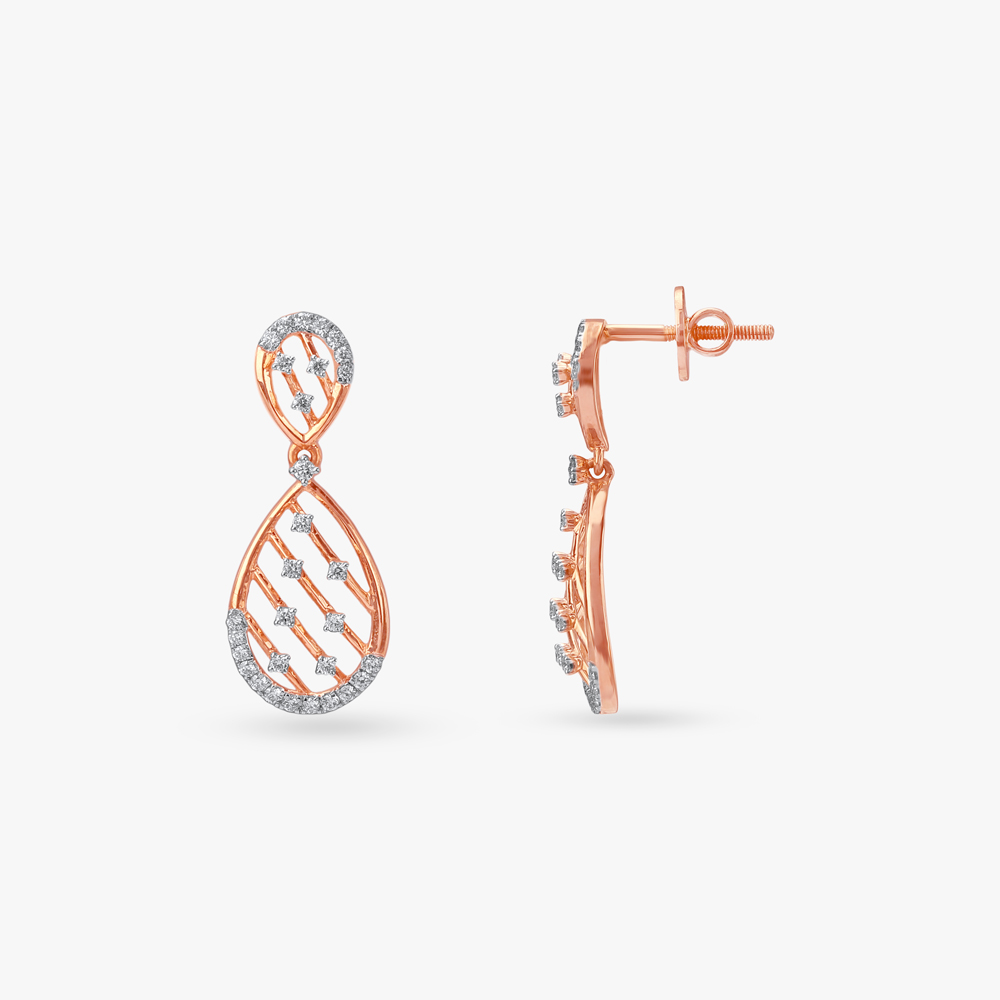 Cascading Charm Diamond Drop Earrings,,hi-res image number null