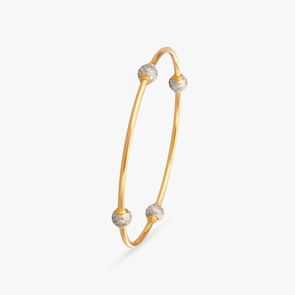 Orbit Knurled Gold Bangle,,hi-res image number null