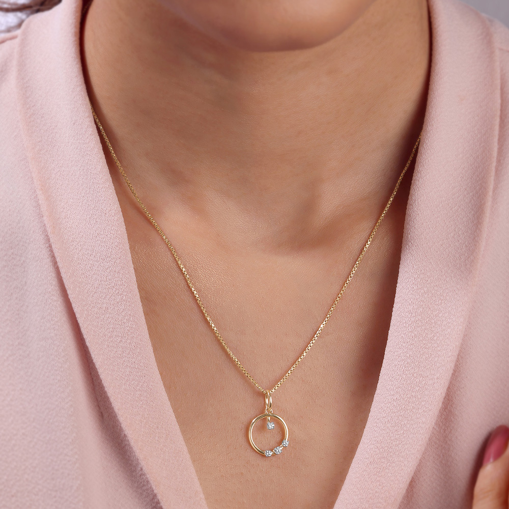 Twinkling Loop Diamond Pendant,,hi-res image number null