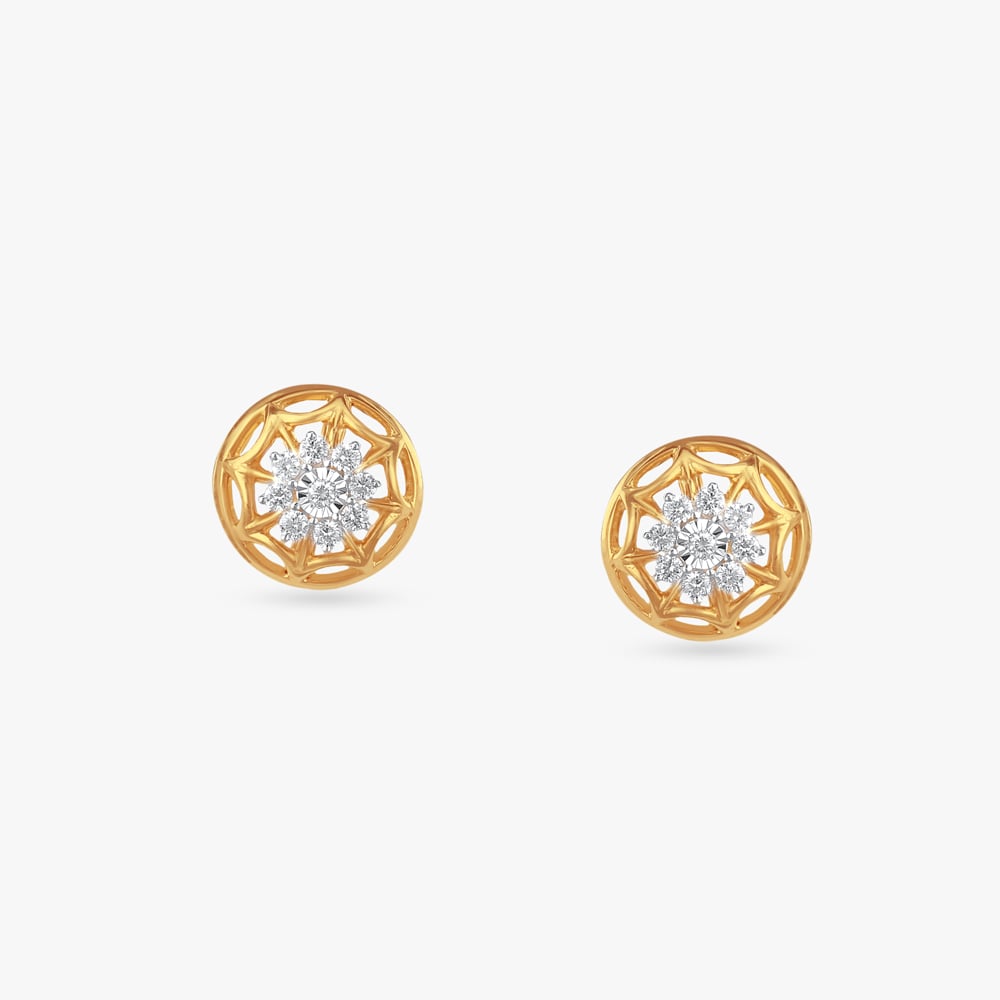 

Royal Web Diamond Stud Earrings